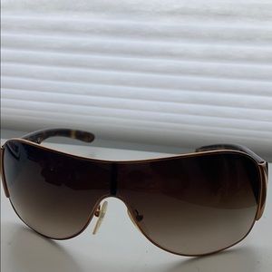 Authentic Tortoise and Gold Prada Sunglasses